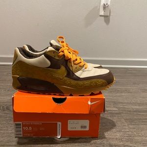 Air max 90 wheat skulls